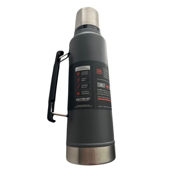 NEW Stanley Classic Legendary Vacuum Bottle 1.5QT Stainless Steel Insulated Gray - Picture 4 of 7